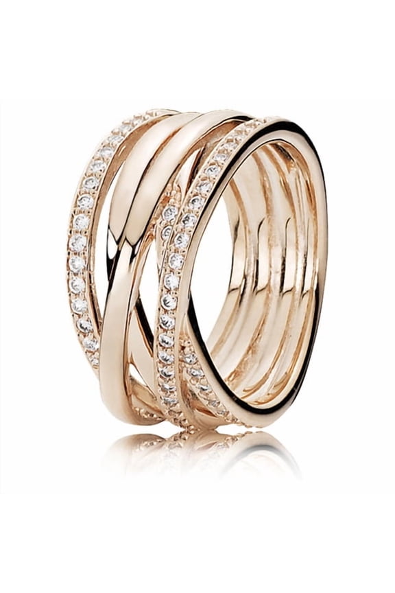 Elegant Diamond and Pearl Ring Set for Women