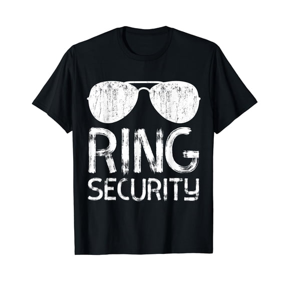 Ring Security Ring Bearer Boys Wedding Party T-Shirt