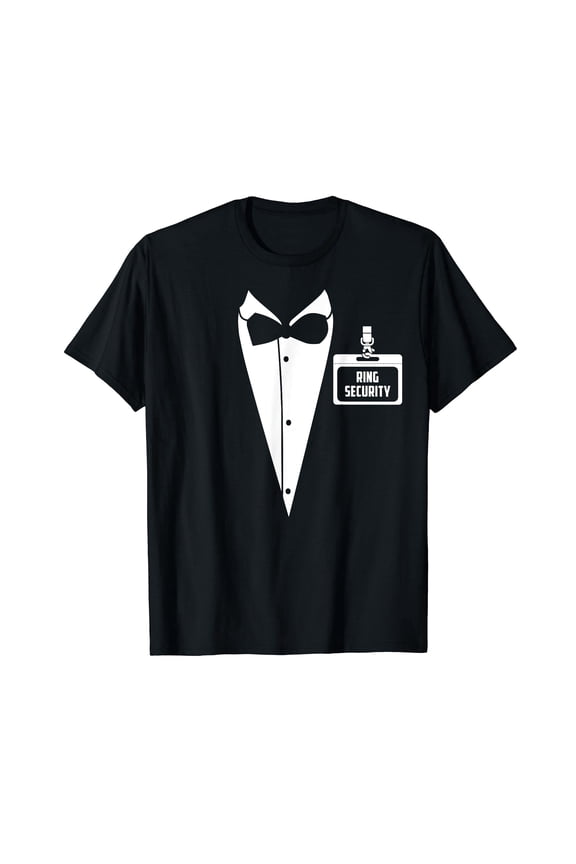 Ring Security Tuxedo I.D Tag! Ring Bearer Wedding T-Shirt