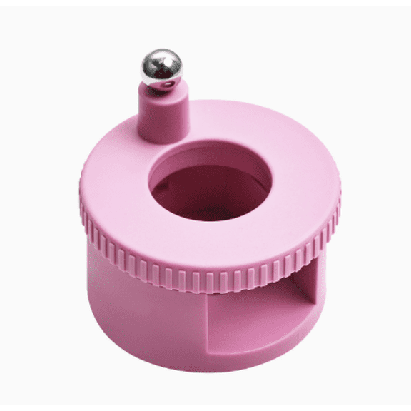 Ring-Shaped Cat Eye Magnet for Nails, 2026 New Multifunctional Strong Nail Magnet Tool, Hollow Round Cateye Magnet for Nails, Portable Nail Tool for Home Beginners DIY Nail Art (1 Set) (Pink-1)