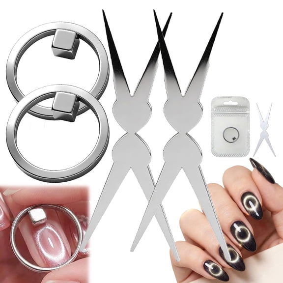 Ring-Shaped Cat-Eye Magnets, Cat Eyes Magnet,Portable Hollow Cat Eye for Home DIY