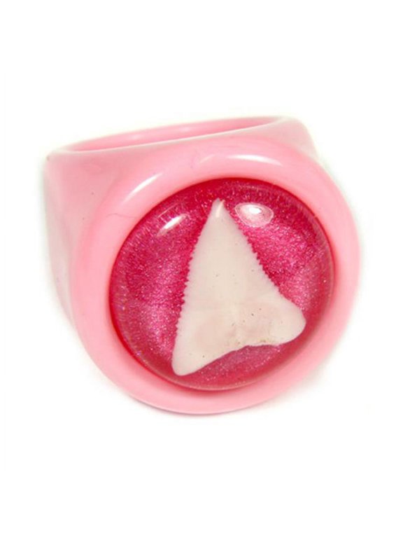 Ring Shark Tooth Pink with Pink Background Size 7