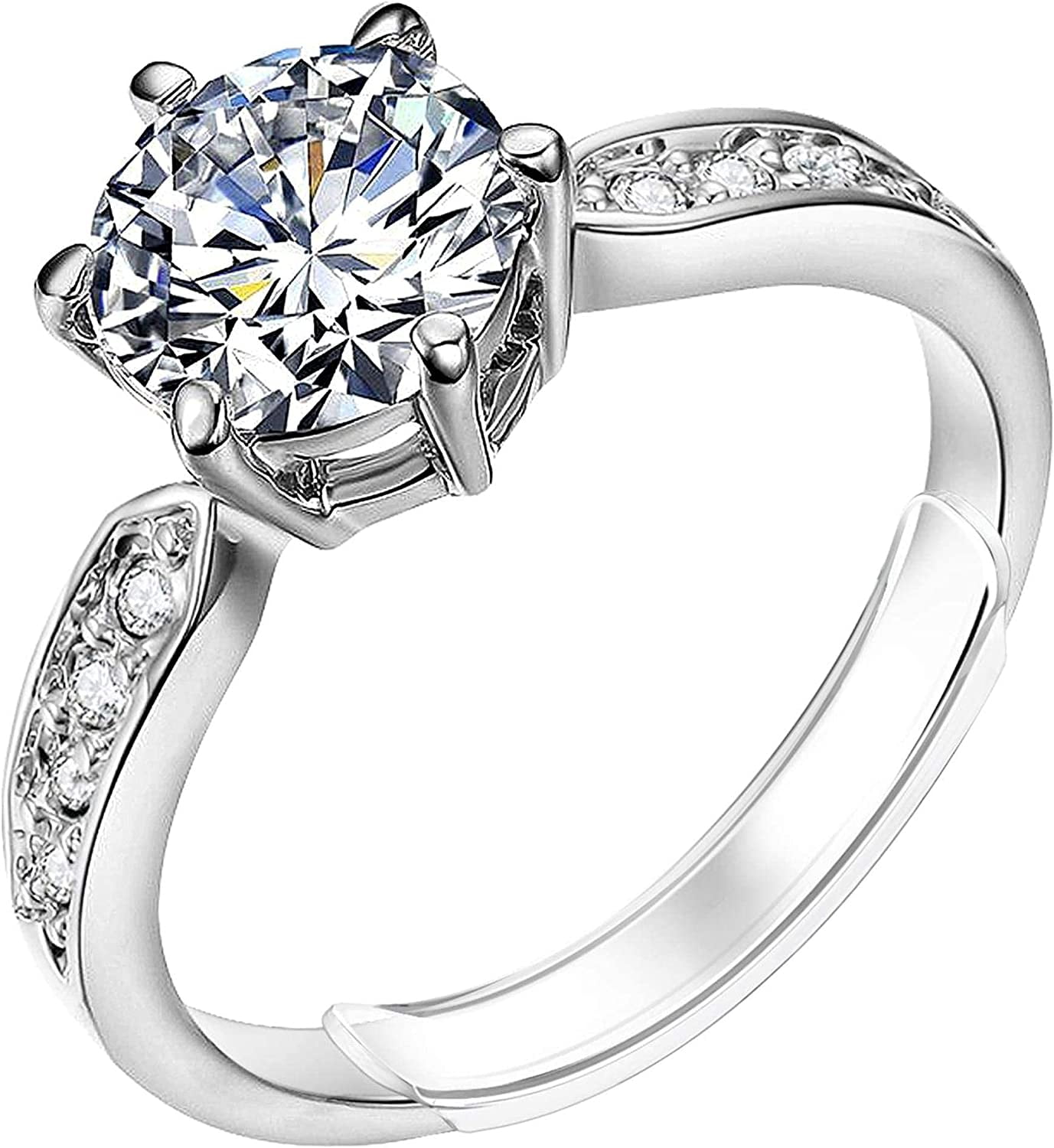 SIISLL Ring Size Adjuster for Loose Rings - Invisible Jewelry Sizer, Mandrel for Making Jewelry Guard, Spacer, Sizer Fit Any Rings Ring Guard Spacer (Clip-ON, 8 PCS)