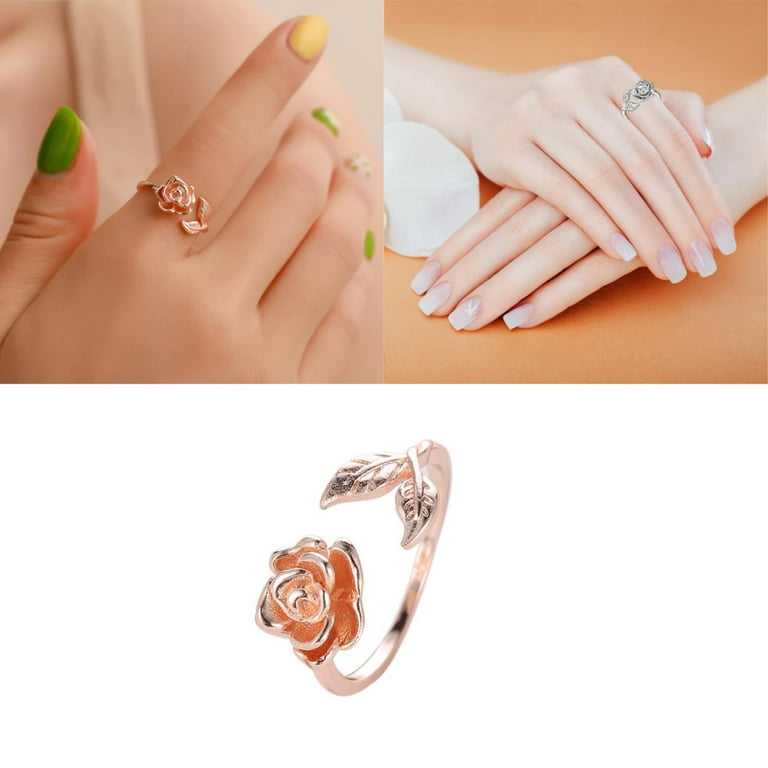 Rose gold ring adjuster clearance