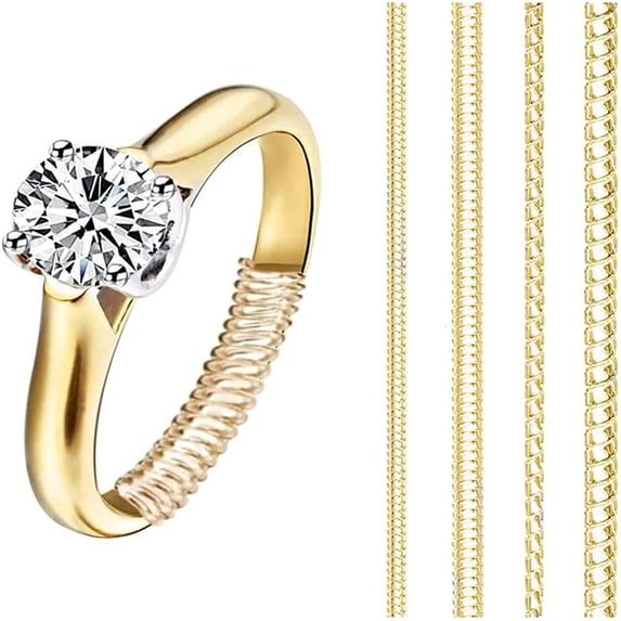 Ring Size Adjuster for Loose Ring, 4 Sizes Invisible Ring Sizer Fit Almost Any Ring
