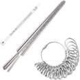 thumbnail image 1 of Ring Size Measuring Tool Metal Ring Mandrel Ring Sizer Guage Ring Measurements and Finger Measurements Kit, 1 of 5