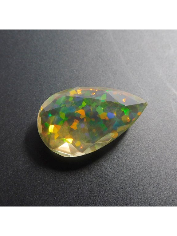 Ring Size Opal Pear Cut Fire OPAL 9.5Ct Lab-Created Loose Gemstone CERTIFIED
