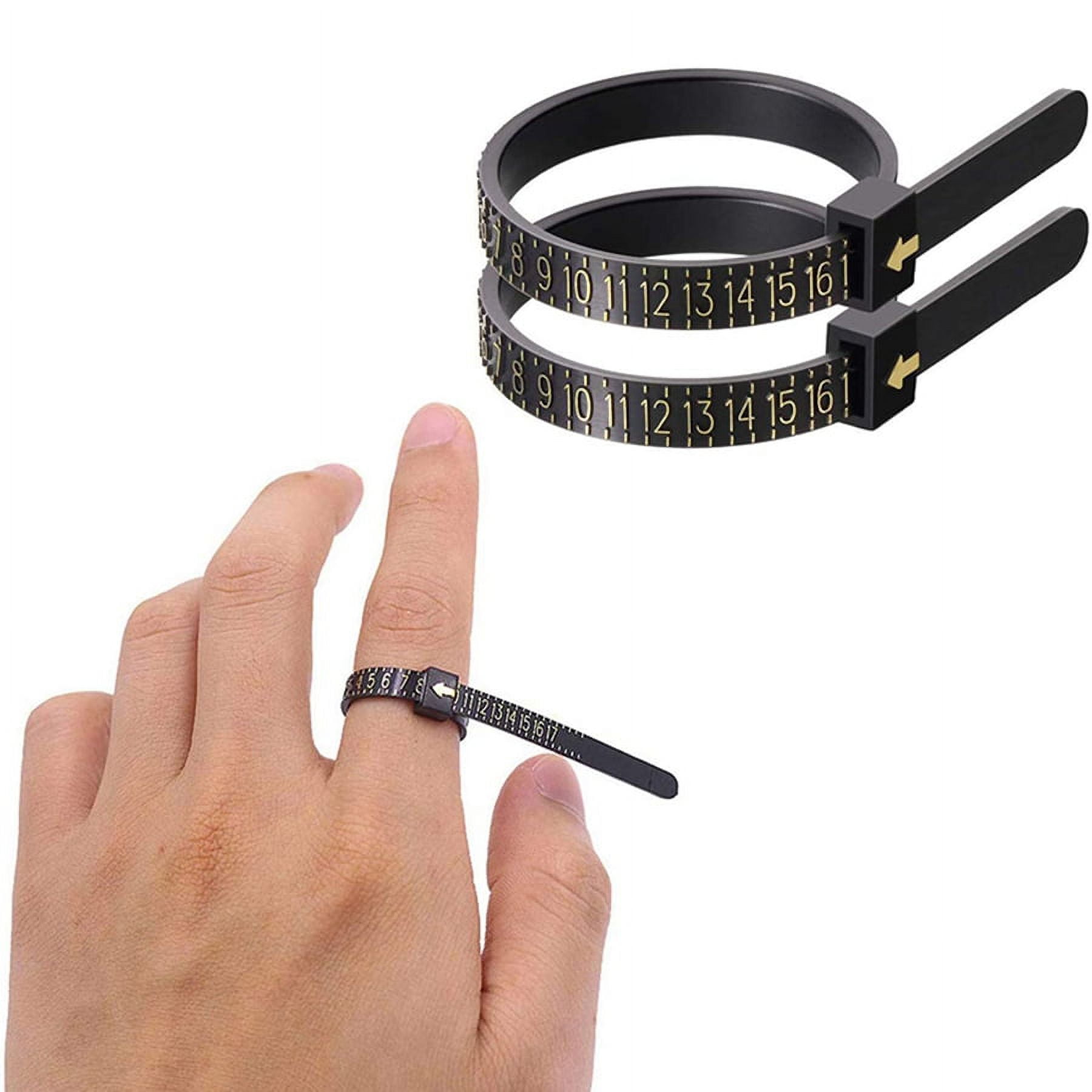 Ring Size Tool Kit Finger Size Measuring with Jewel Polishing Cloth