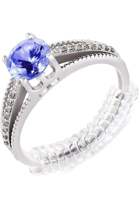 Ring Sizer Adjuster for Loose Rings - 12 Pack, 2 Sizes for Different Band Widths  Silicone Ring Size Adjuster - Invisible Ring Guards for Women and Men by