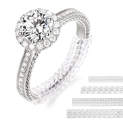 Ring Sizer Adjuster for Loose Rings 8 Pack, 4 Sizes Ring Guard Spacer