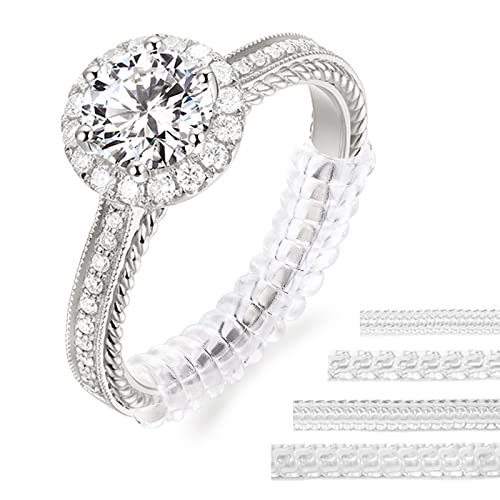 Ring Sizer Adjuster for Loose Rings 8 Pack, 4 Sizes Ring Guard Spacer