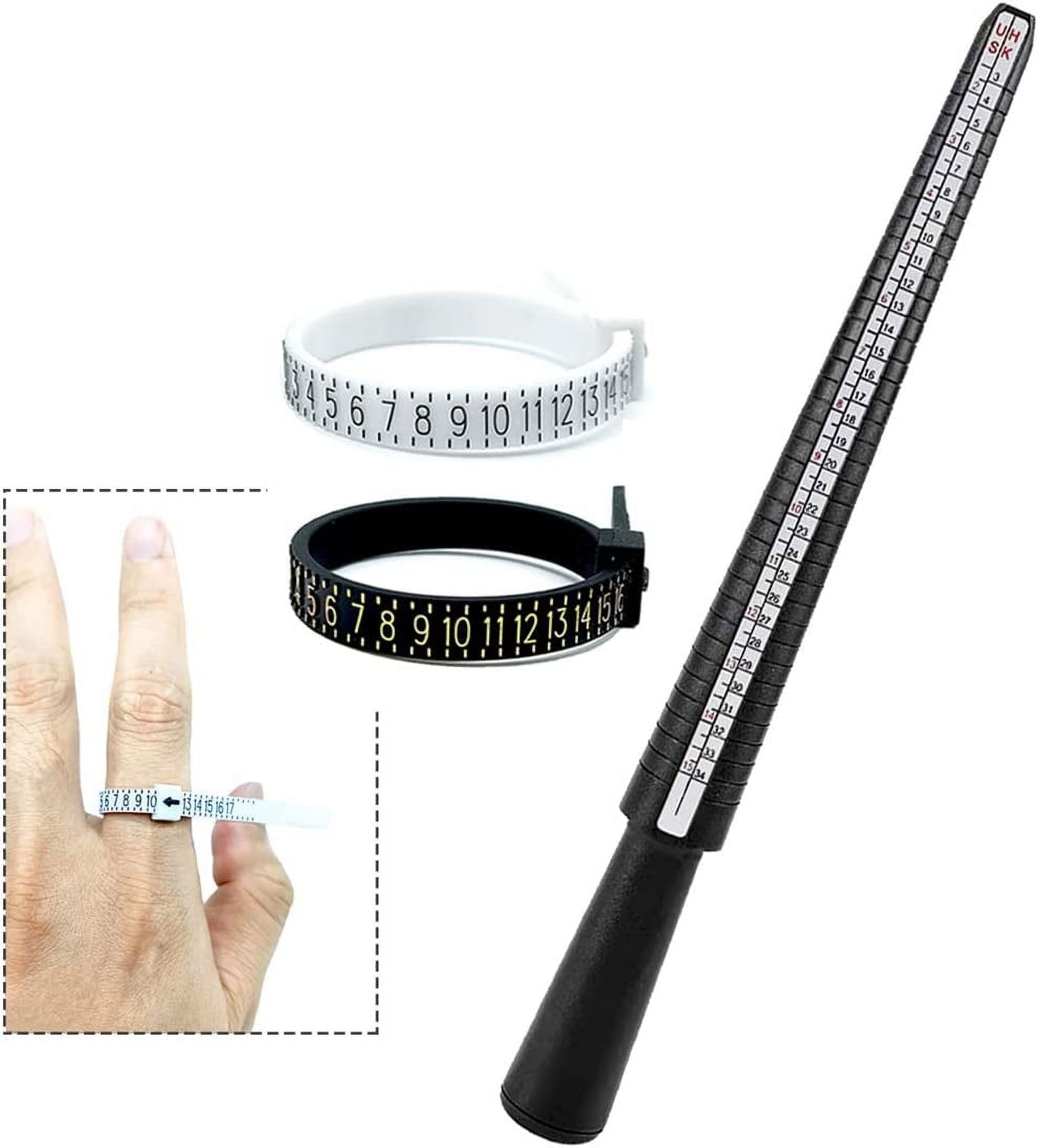 Ring Sizer Measuring Tool Kit US/EU Ring Size Measuring Tool Ring