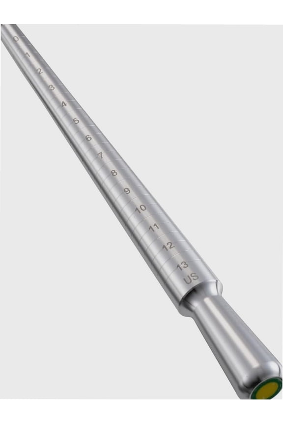 Ring Sizer Madrel, Solid Aluminum Mandrel for Ring Measurer and Repair Distorted Ring, Hammerable Round Mandrel