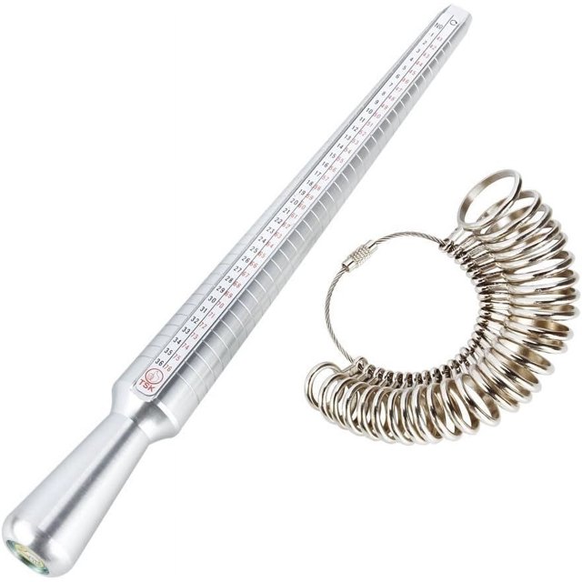 Ring Sizer Mandrel Finger Sizing Measuring Stick Jewelry Accurate Tool