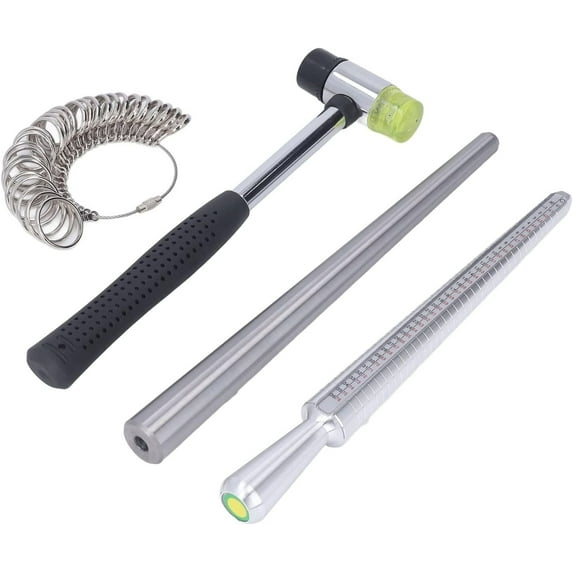 Ring Sizer Mandrel Measuring Tool Set Sizing Tools for Jewelry Making and Finger Measuring