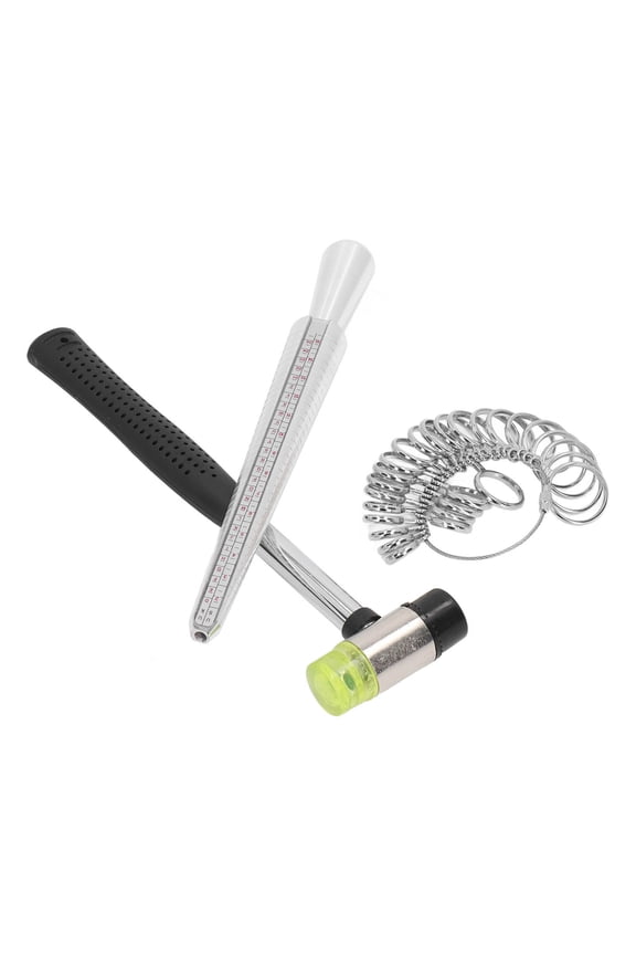 Ring Sizer Measuring Tool Kit - Aluminum Alloy and Stainless Steel