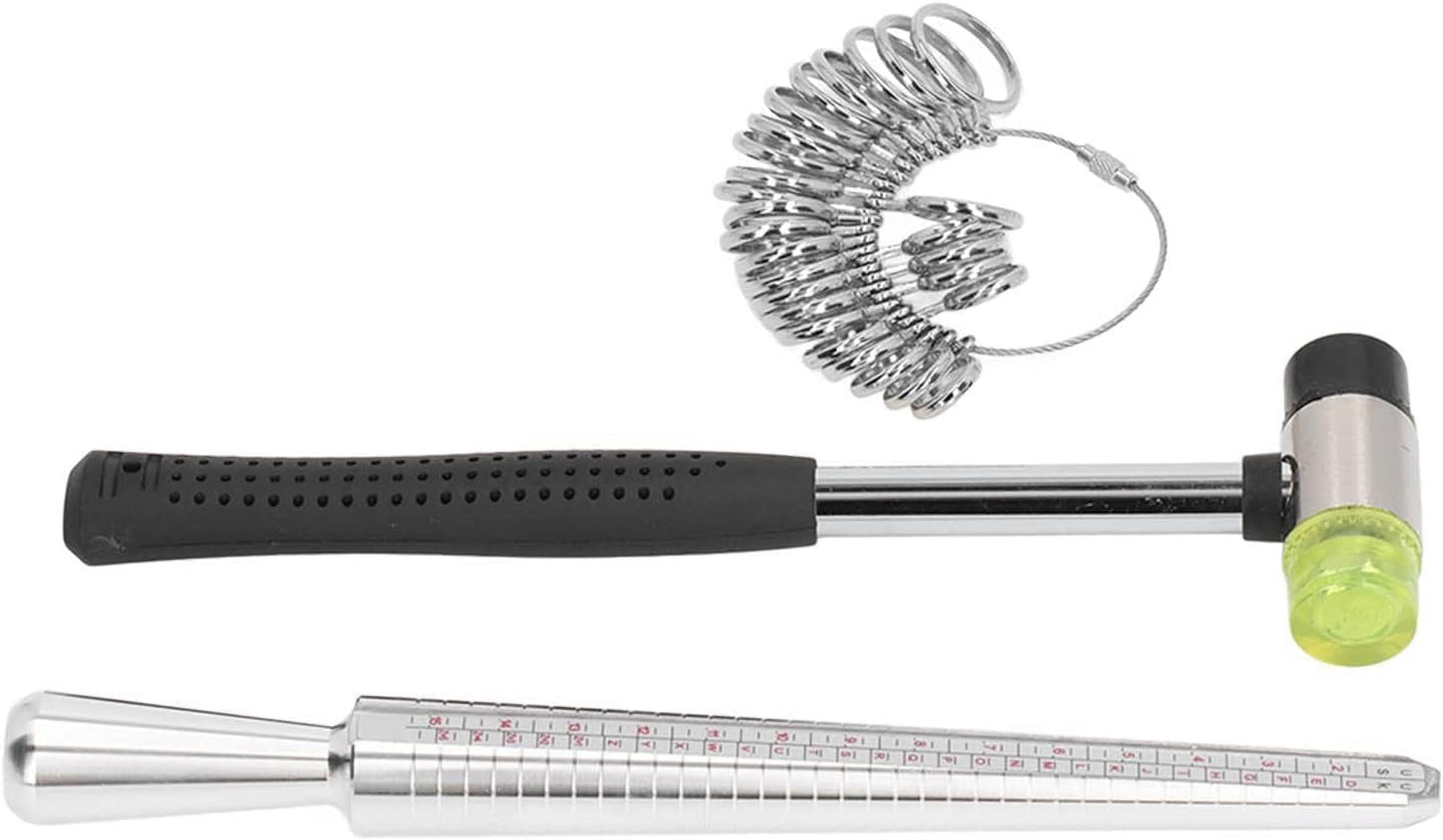 Ring Sizer Measuring Tool Mandrel Gauge Jewelry Hammer Measurement