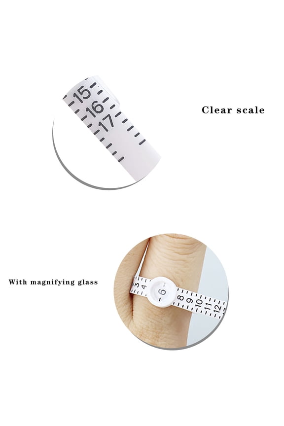 Ring Sizer Measuring Tool Reusable Finger Size Gauge Jewelry Sizing Tool 1-17 Rings Size