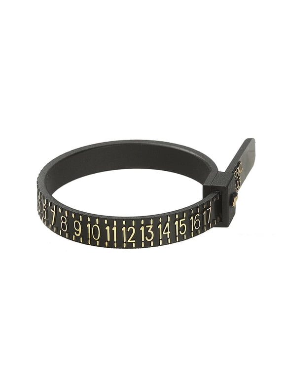 Ring Sizer Official American Finger Measure Finger Gauge Measuring Belt for Men and Womens Sizes Black 11.5x0.5x0.15cm for DIY