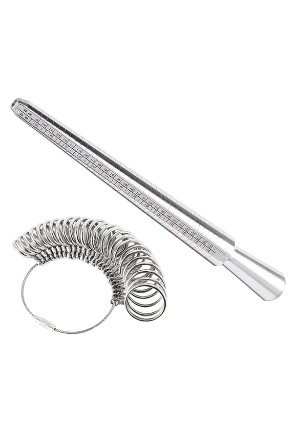 Ring Sizer Set Measuring Stick Mandrel Finger Gauge With Us Uk Sizes For Jewelry Making Engagement Ring Sizing Tool For Jewelers And Diy Crafters
