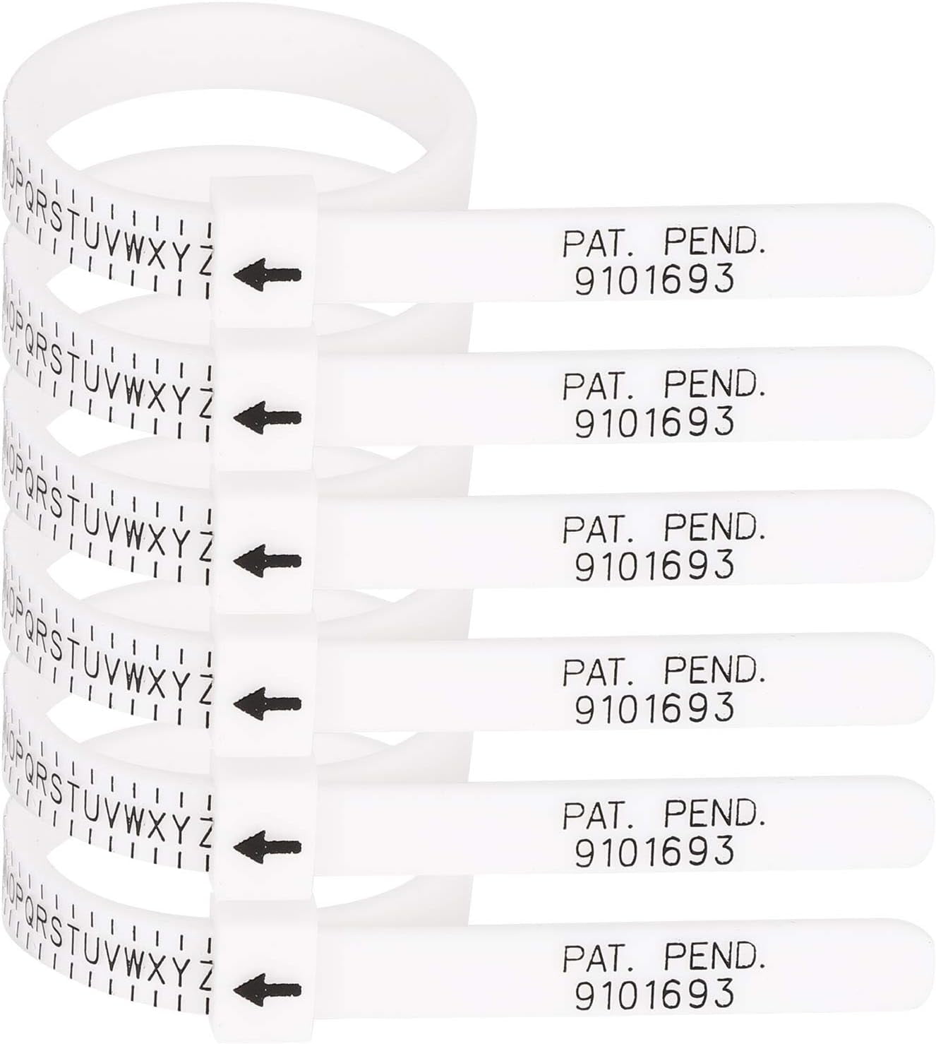 Ring Sizer Tool Scale Sizer Soft Ruler Gauge 6Pcs Hong Kong Size Rings ...