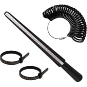 Ring Sizer UK, Ring Measurement Tool With Plastic Stick & Adjustable Sizing Belt, Accurate Size Measurement Tool For Jewelers, Wedding Rings, Men & Women