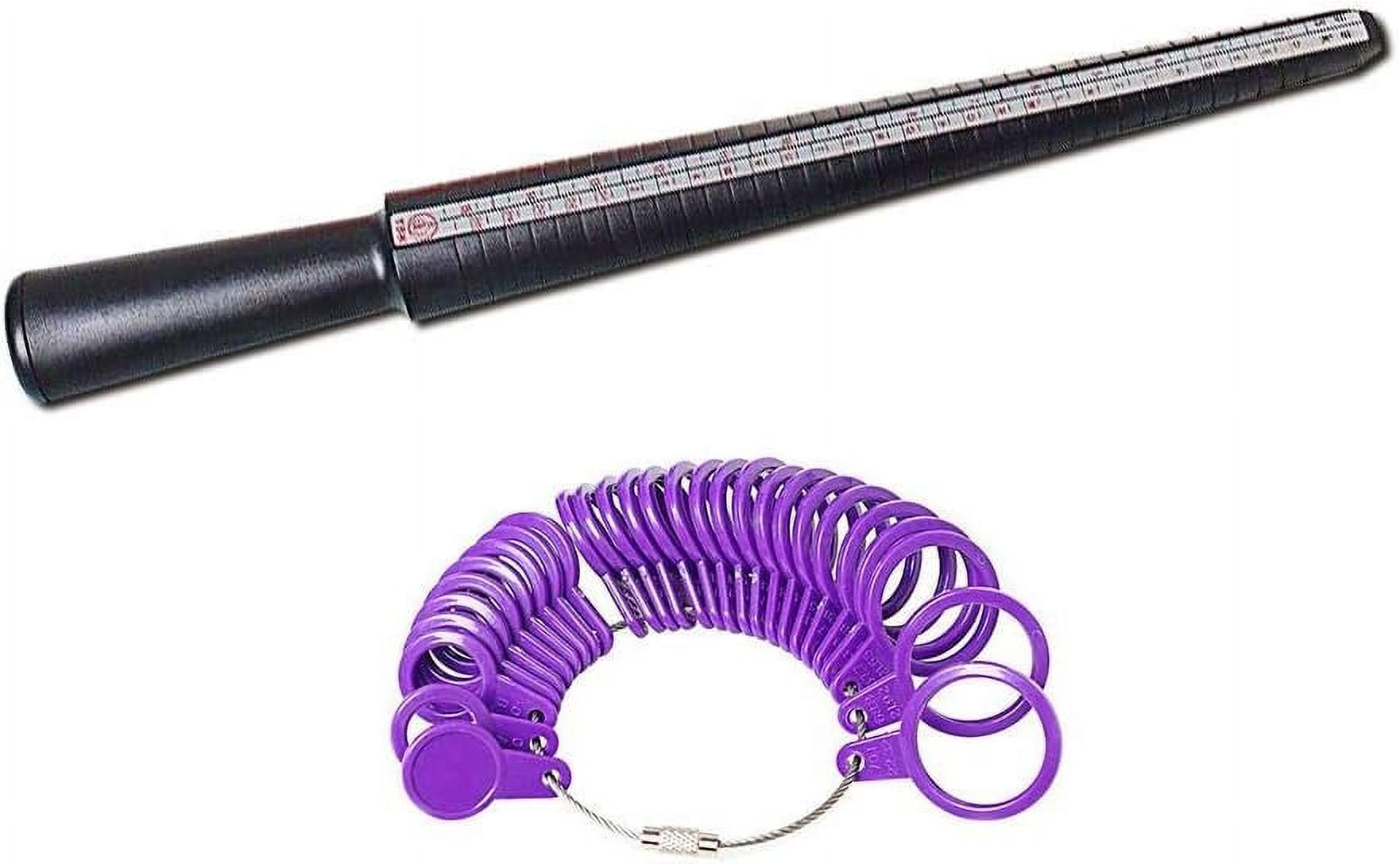 Ring Sizer UK Rings Size Measurement Scales Tools Ring Mandrel Ring ...