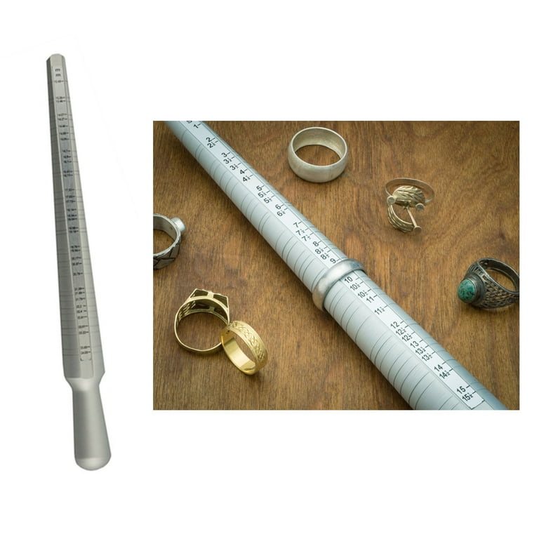 Ring Sizer Universal Aluminum Stick 1-15 Gauge Size Jewelers