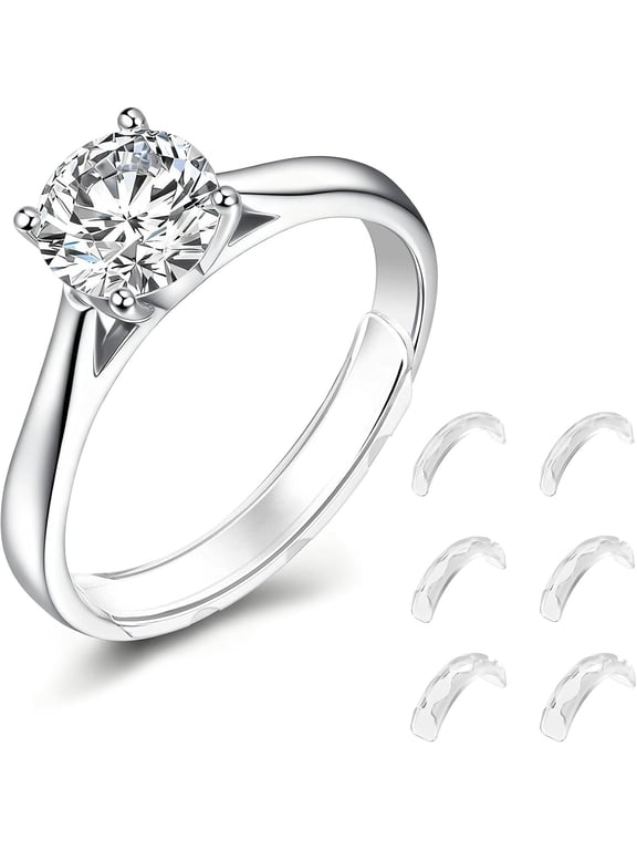Ring Sizers for Loose Rings, Ring Guards for Loose Rings | Reduces Size by 0.5-1, Stop Spin and Slip, Invisible Design for Women and Men, 2 Styles Insert and Spiral