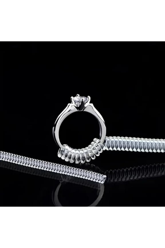 Ring Sizers for Loose Rings, Ring Size Adjuster, Invisible Transparent Reusable Tightener Resizing Tool Ensure You A Comfortable and Snug Fit Without Effecting Your Jewelry Beauty
