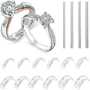 Ring Sizers for Loose Rings Ring Guards for Loose Rings Fit Any Rings, Invisible Ring Size Adjuster Never Sliding Off and Spinning (12 pcs)