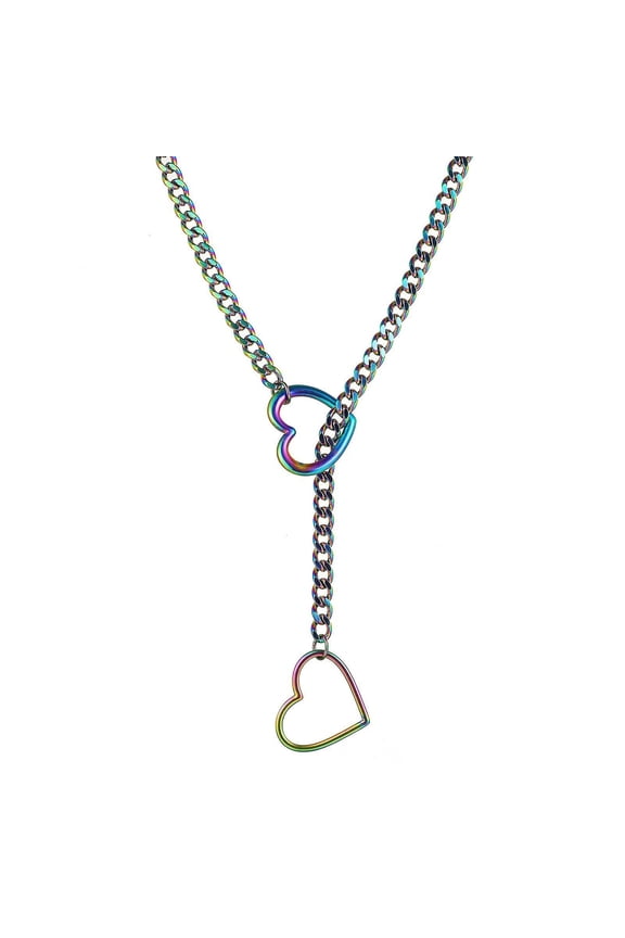 Ring Slip Chain Stainless Steel Slipchain Collar For Women Men