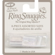 Ring Snuggies "The Original Ring Adjuster" – Clear Plastic, 8-Piece Value Pack