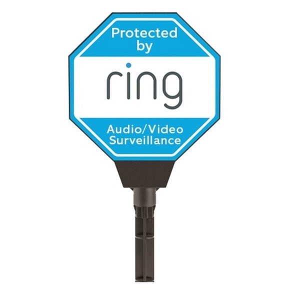 Ring Solar Security Sign Solar Powered Security Illuminated Sign