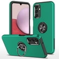 thumbnail image 1 of Ring Stand Case for Samsung Galaxy A25 5G, Dual-Layers Shockproof Protective Cover with Magnetic Rotated Ring Holder, Heavy Duty Camera Lens Protection Rugged Case for Samsung Galaxy A25 5G, Darkgreen, 1 of 7