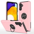 thumbnail image 1 of Ring Stand Case for Samsung Galaxy A32 5G, Dual-Layers Shockproof Protective Cover with Magnetic Rotated Ring Holder, Heavy Duty Camera Lens Protection Rugged Case for Samsung Galaxy A32 5G, Rosegold, 1 of 7