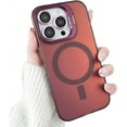 thumbnail image 1 of Ring Stand for iPhone 13 Pro Max Case Compatible with MagSafe with Camera Protector Iridescent Translucent Matte Case for 13 ProMax,Rose Red, 1 of 7