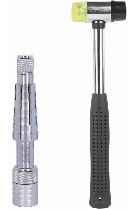 Ring Stretcher Tool Kit with Jewelry Rubber Mallet Ring Expander and Extender Tool for Ring Sizing Making and Repair