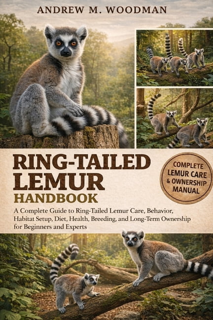 Ring-Tailed Lemur Handbook: A Complete Guide to Ring-Tailed Lemur Care, Behavior, Habitat Setup, Diet, Health, Breeding,, (Paperback)