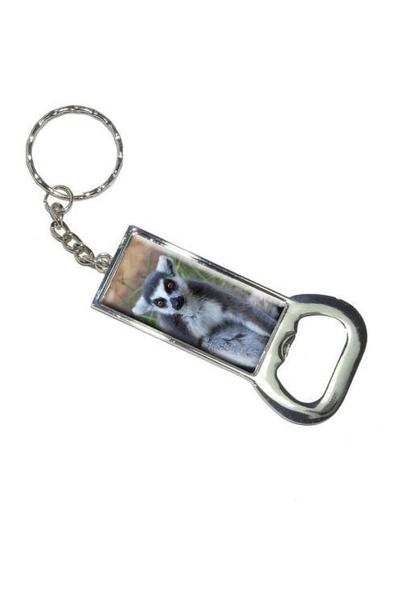 Ring-Tailed Lemur Keychain Bottle Bottlecap Opener