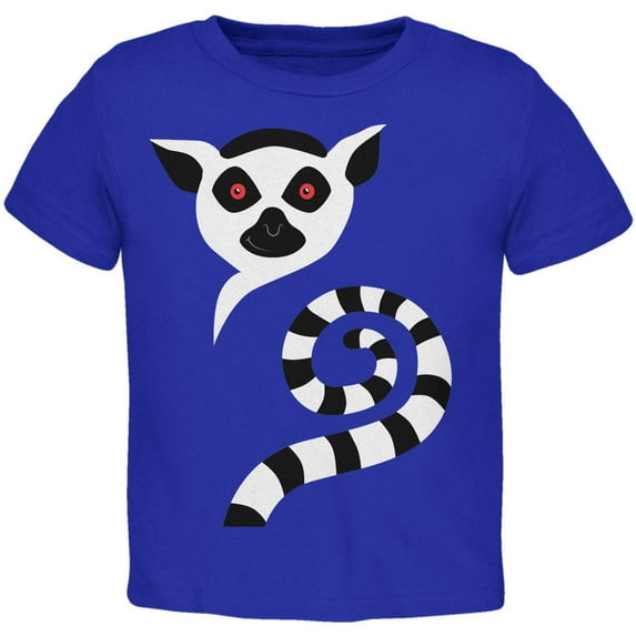 Ring-Tailed Lemur Monkey of Madagascar Toddler T Shirt Royal 2T