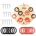 thumbnail image 1 of Ring Toss Sports Equipment Durable Wooden Game Set Designed for Outdoor Activities, Backyard Entertainment, and Lawn Games Rubber Ring Toss Game 9.25in, 1 of 6