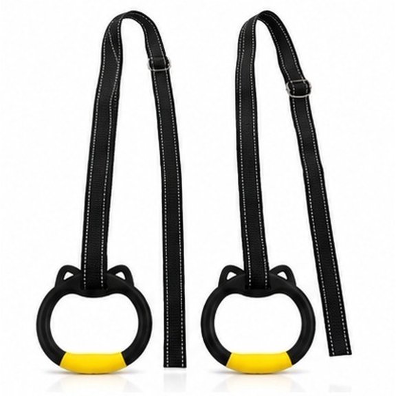 Ring Trainer Gymnastics Rings with Straps Exercise Rings Gymnastics Accessory Gym Ring Bar Pull up Rings Child