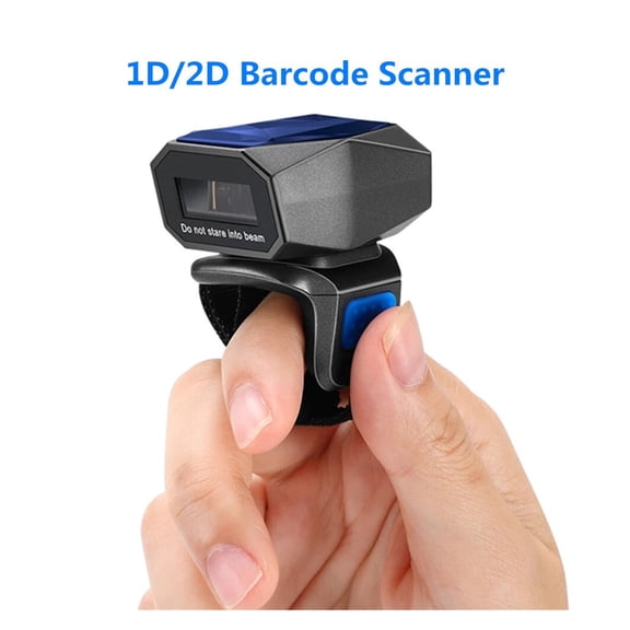 Ring Type Bluetooth Wireless Barcode Scanner,Mini Size,Wearable,Portable Barcode Reader Wireless Bluetooth Scanner ,Easy to Use