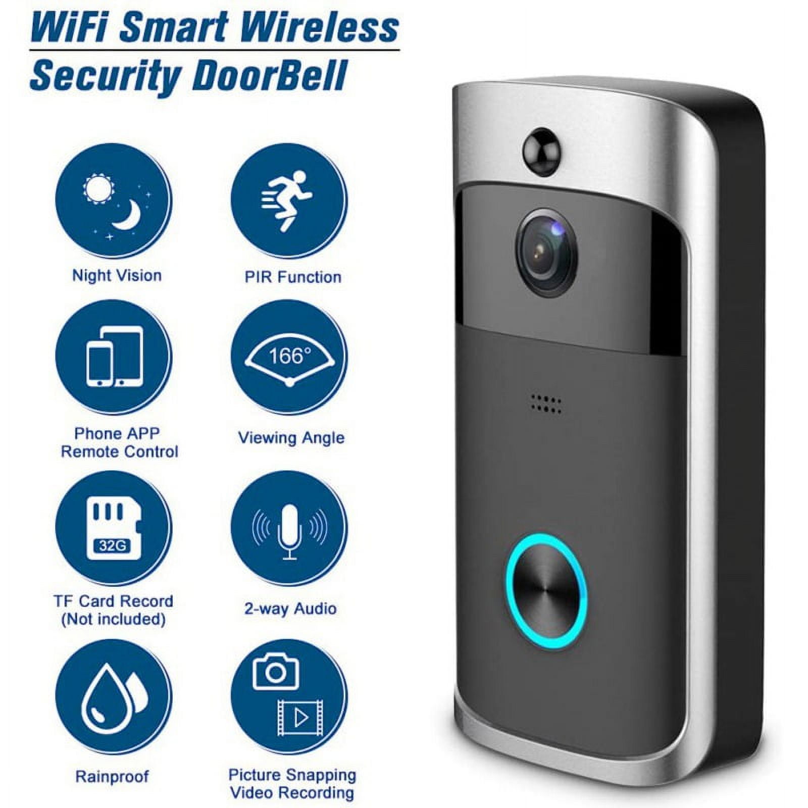 Ring & Video Doorbell WITH Camera Wireless WiFi Security Phone Bell 720PHD  