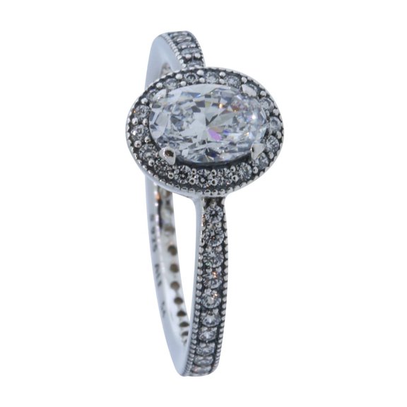 Ring Vintage Elegance, Clear CZ 191017CZ-52, 6 US