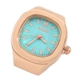 thumbnail image 1 of Ring Watch Fashion Square Ring Shape Watch Personality Creative Retro Ring Electronic Watch, 1 of 3