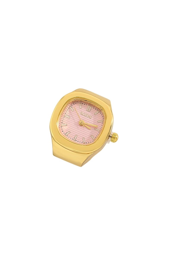 Ring Watch Fashion Square Ring Shape Watch Personality Creative Retro Ring Electronic Watch