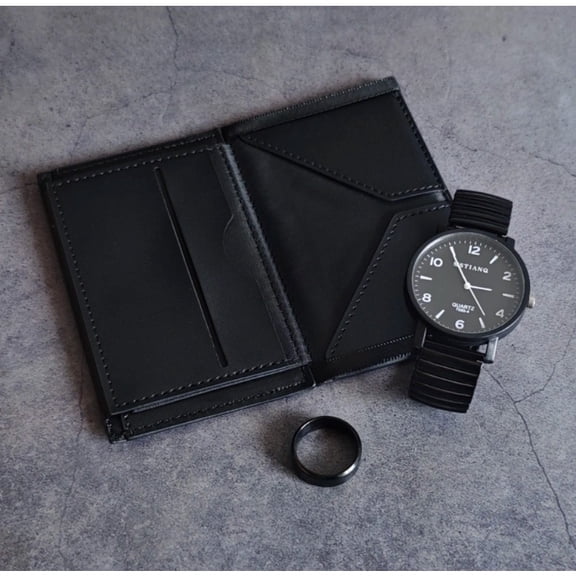Ring Watch Wallet Magic Trick Ring Watch Wonder Illusion Professional Close Up Magic Prop Street Magic Gimmick for Magicians
