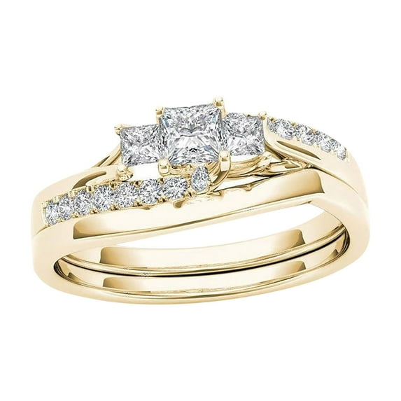 Ring for Women 925 Silver 14k Gold Rings Rings for Women Zircon Gold-plated Ring Rings Couple Inlaid Classic Jewelry Rings Rings In Jewelry Birthday Anniversary Jewelry Gift on Clearance